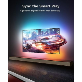 Lytmi TV LED Backlight, RGBIC, HDMI 2.0 Sync Box, for 25-55 inch, Customizable Light Strip
