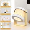 TESECU Foldable LED Wooden Bedside Lamp (Touch, USB, 3 Modes)