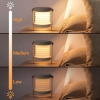 TESECU Foldable LED Wooden Bedside Lamp (Touch, USB, 3 Modes)