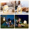 TESECU Foldable LED Wooden Bedside Lamp (Touch, USB, 3 Modes)
