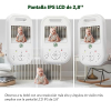 LeapFrog LF2423 Baby Monitor with Bedside Camera, 2.8" IPS, Night Vision