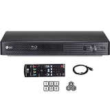 LG BP-250 Blu-Ray Player, Multi-Region Version, Smart, 110-240 Volt, Dynastar 1.8m HDMI Bundle