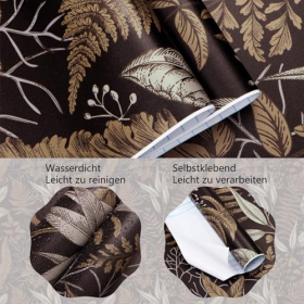 Самоклеящиеся обои Fiula Tropical Leaves, 41 см × 3 м