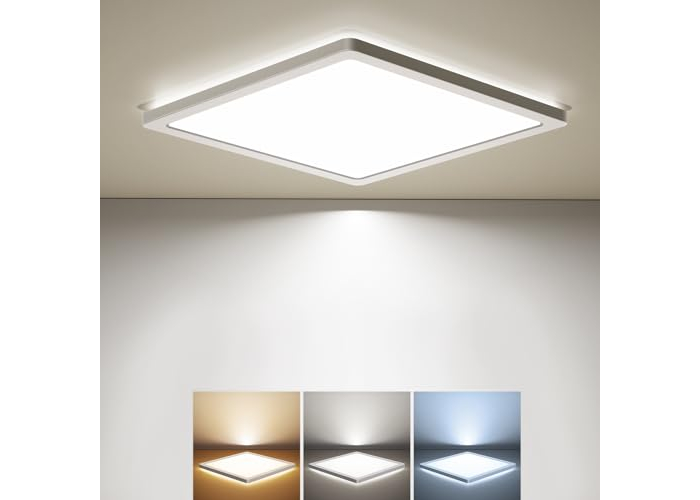 BLNAN LED Ceiling Light, 18W Ceiling Lamp Flat Warm Neutral Cold White 3000K/4000K/5000K Panel With Backlight 1800lm BLNAN LED Ceiling Light, 18W Ceiling Lamp Flat Warm Neutral Cold White 3000K/4000K/5000K Panel With Backlight 1800lm