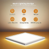 BLNAN LED Ceiling Light, 18W Ceiling Lamp Flat Warm Neutral Cold White 3000K/4000K/5000K Panel With Backlight 1800lm