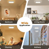 BLNAN LED Ceiling Light, 18W Ceiling Lamp Flat Warm Neutral Cold White 3000K/4000K/5000K Panel With Backlight 1800lm