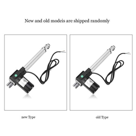 Actuador lineal eléctrico 12V 6000N, metálico, carrera 500mm, para coche