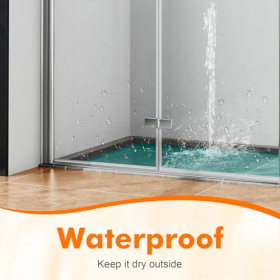 Ibergrif M102-80, Junta para Mampara de Ducha 80 cm, Compatible con Cristal de 5-8 mm, Impermeable