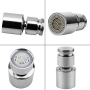 360° rotatable faucet filter with water saving function and double nozzle