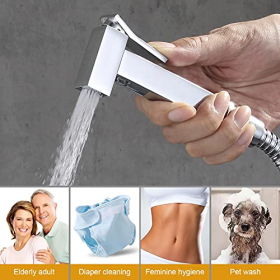 Ibergrif M22019 hand bidet, shower head for toilet and personal hygiene