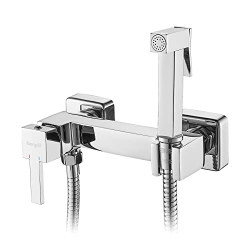 Ibergrif single-lever bidet mixer tap, square shower tap, hot & cold
