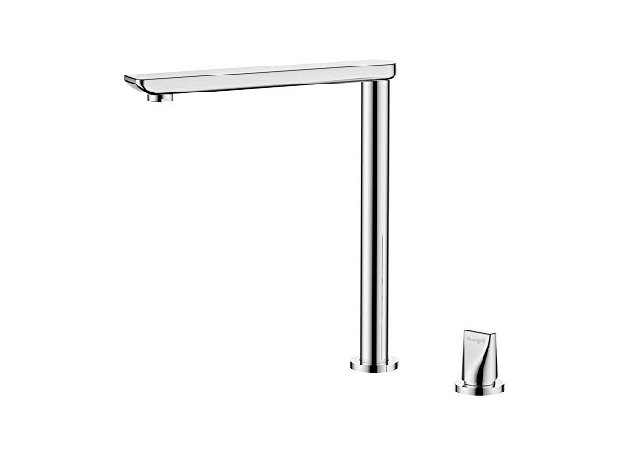 Grifo de cocina Ibergrif M22139 giratorio 360°, monomando, cromado y plateado Grifo de cocina Ibergrif M22139 giratorio 360°, monomando, cromado y plateado