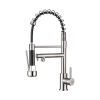 Ibergrif M22144A, dispensador de leche para la cocina con pulverizador retráctil de 2 chorros