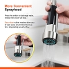 Ibergrif M22144A, dispensador de leche para la cocina con pulverizador retráctil de 2 chorros
