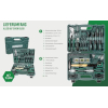 Mannesmann 87-piece tool set in a case, green, 1 piece