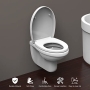 Ibergrif toilet seat with soft close and easy installation