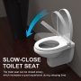 Ibergrif toilet seat with soft close and easy installation