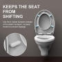 Ibergrif toilet seat with soft close and easy installation