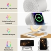 Cargador inalámbrico JANOLTY 15W con altavoz Bluetooth y luz