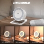 JANOLTY 15W wireless charger with Bluetooth speaker and light