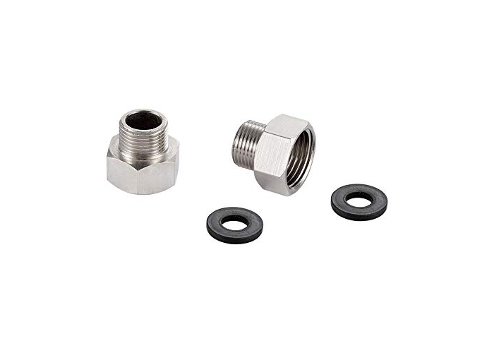 Brass adapter for tap and connecting hose from Ibergriff, set of 2 Brass adapter for tap and connecting hose from Ibergriff, set of 2