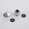 Brass adapter for tap and connecting hose from Ibergriff, set of 2