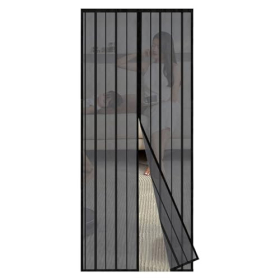 Sekey Magnet-Fliegengitter für Türen 85 × 200 cm, schwarz