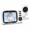 Babystar Monitor de Bebé con Cámara, Monitor de Bebé con Video de 3.2 Pulgadas Inalámbrico, Visión Nocturna, Monitoreo de Temperatura, Modo VOX de Audio Bidireccional, 2100 mAh Recargable, Monitor de Bebé de 2.4 GHz, Ideal para Padres