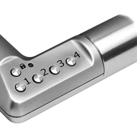 tesa ASSA ABLOY Elektronischer Türgriff CODE HANDLE mit Tastatur, Rechts, Chrom