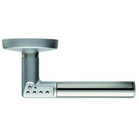 tesa ASSA ABLOY Elektronischer Türgriff CODE HANDLE mit Tastatur, Rechts, Chrom