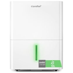 Осушувач повітря COMFEE’ 12 л, для приміщень площею до 20 м² / 50 м³, тихий, компактний, енергозберігаючий, зі знімним баком та автоматичним перезапуском