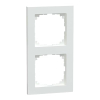 Рамка для двухсекционной коробки Merten M-Pure, цвет Active White