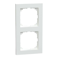 Merten M-Pure 2-gang cover frame, Active White