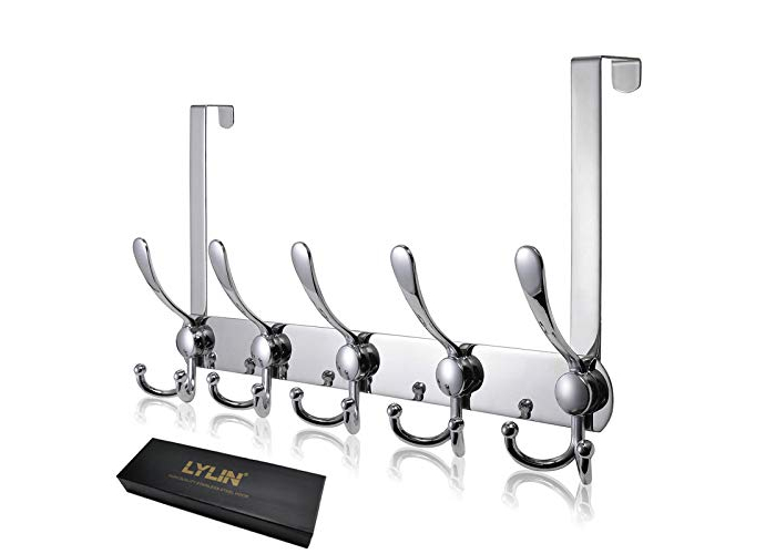 LYLIN Stainless Steel Door Hooks – 15 Hooks for Room & Bathroom LYLIN Stainless Steel Door Hooks – 15 Hooks for Room & Bathroom