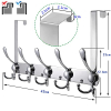 LYLIN Stainless Steel Door Hooks – 15 Hooks for Room & Bathroom