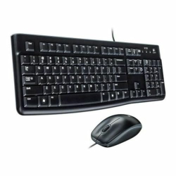 Logitech MK120 kabelgebundenes Tastatur- und Maus-Set, USB, italienisches QWERTY-Layout