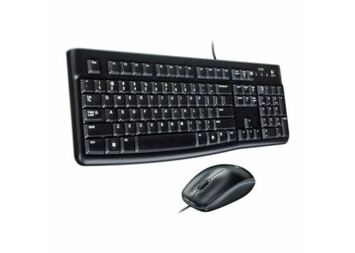 Проводная клавиатура и мышь Logitech MK120, USB, итальянская раскладка QWERTY Проводная клавиатура и мышь Logitech MK120, USB, итальянская раскладка QWERTY
