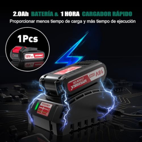 Аккумуляторная ударная дрель HYCHIKA — бесщёточная, 60 Нм, с принадлежностями и быстрым зарядным устройством