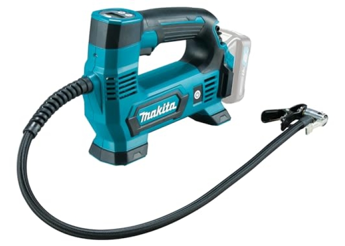 Компрессор Makita MP100DZ 12 В макс. (без аккумулятора, без зарядного устройства) 8,3 бар, синий, серебристый, размер Компрессор Makita MP100DZ 12 В макс. (без аккумулятора, без зарядного устройства) 8,3 бар, синий, серебристый, размер