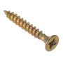 ForgeFix multi-purpose single thread screws | 5.0 x 70 mm | Zinc yellow passivated | Box 100