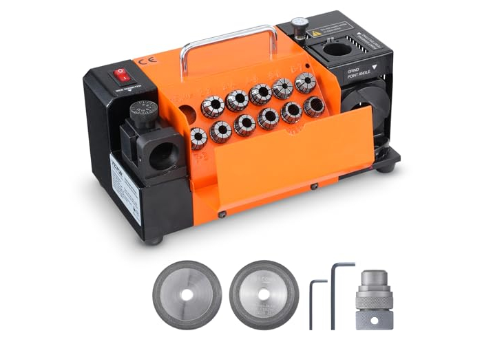VEVOR portable drill and milling cutter sharpener with adjustable point angle VEVOR portable drill and milling cutter sharpener with adjustable point angle
