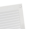 Metall Lüftungsgitter 300 × 100 mm mit Insektenschutz, Weiß