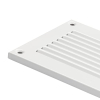 Metall Lüftungsgitter 300 × 100 mm mit Insektenschutz, Weiß