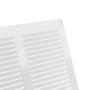 300x150mm ventilation grille - white exhaust air grille with insect protection exhaust air - EUROPLAST