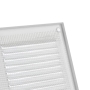 300x150mm ventilation grille - white exhaust air grille with insect protection exhaust air - EUROPLAST