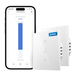Meross WiFi Blind Switch - Controlador de persianas LED inteligente compatible con Alexa y Google Assistant