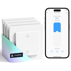WiFi-выключатель для штор Meross Matter, умное управление, набор из 4 шт