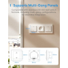 Interruptor de persiana enrollable Meross Matter Wi-Fi para cortinas inteligentes (juego de 4)