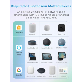 WiFi-выключатель для штор Meross Matter, умное управление, набор из 4 шт