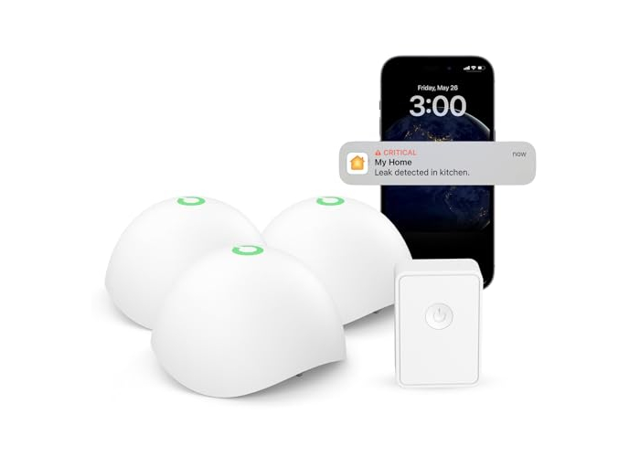 Meross Smart Water Detector Set with Hub, wireless and IP67 Meross Smart Water Detector Set with Hub, wireless and IP67